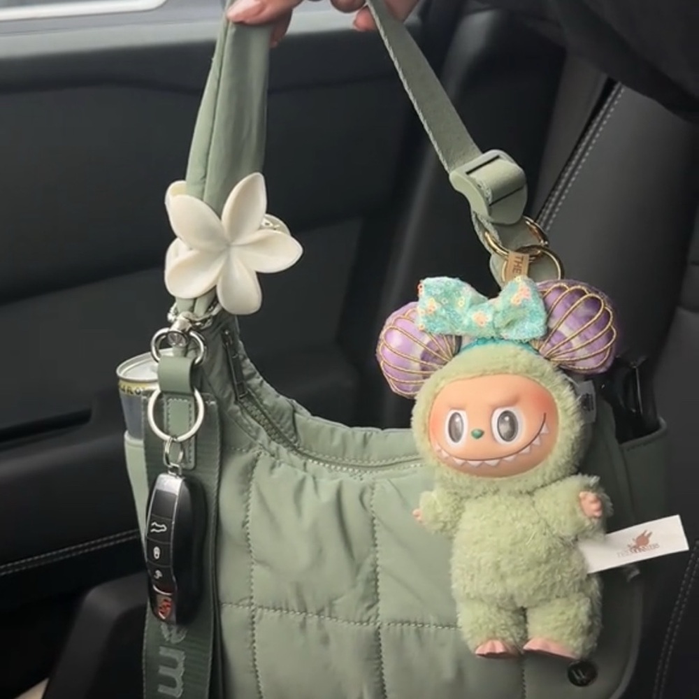 Green and Pink Quilted Bag